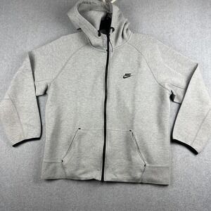 Nike Tech Fleece Hoodie Mens XL Gray Full Zip Athletic Sweatshirt 559592-063